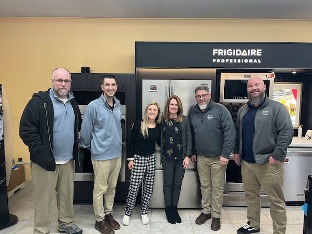 From left, Scott Nadeau, Craig Moran, Lauren Moran, Kristen MacDonald, Jerry Epstein and Mike Ivie