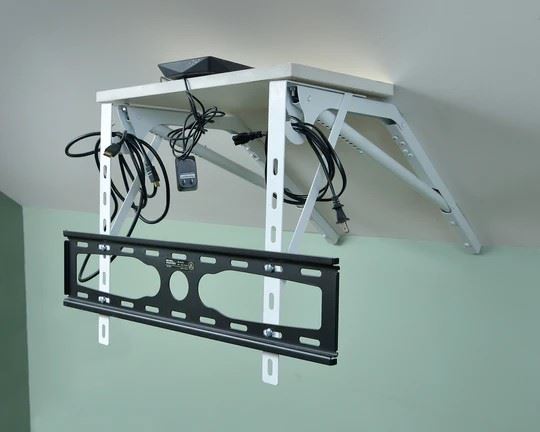 The Angle Surface Bracket turns angled ceilings into closet space. (COURTESY WARREN IGNACIO)