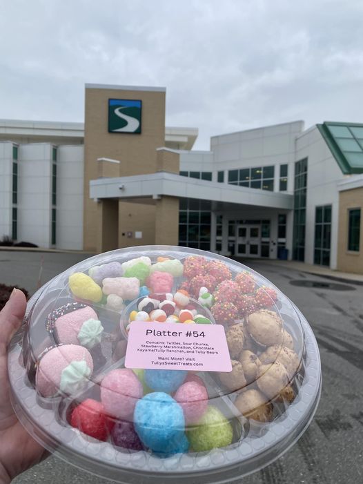 A platter loaded with various Tully’s Sweet Treats.