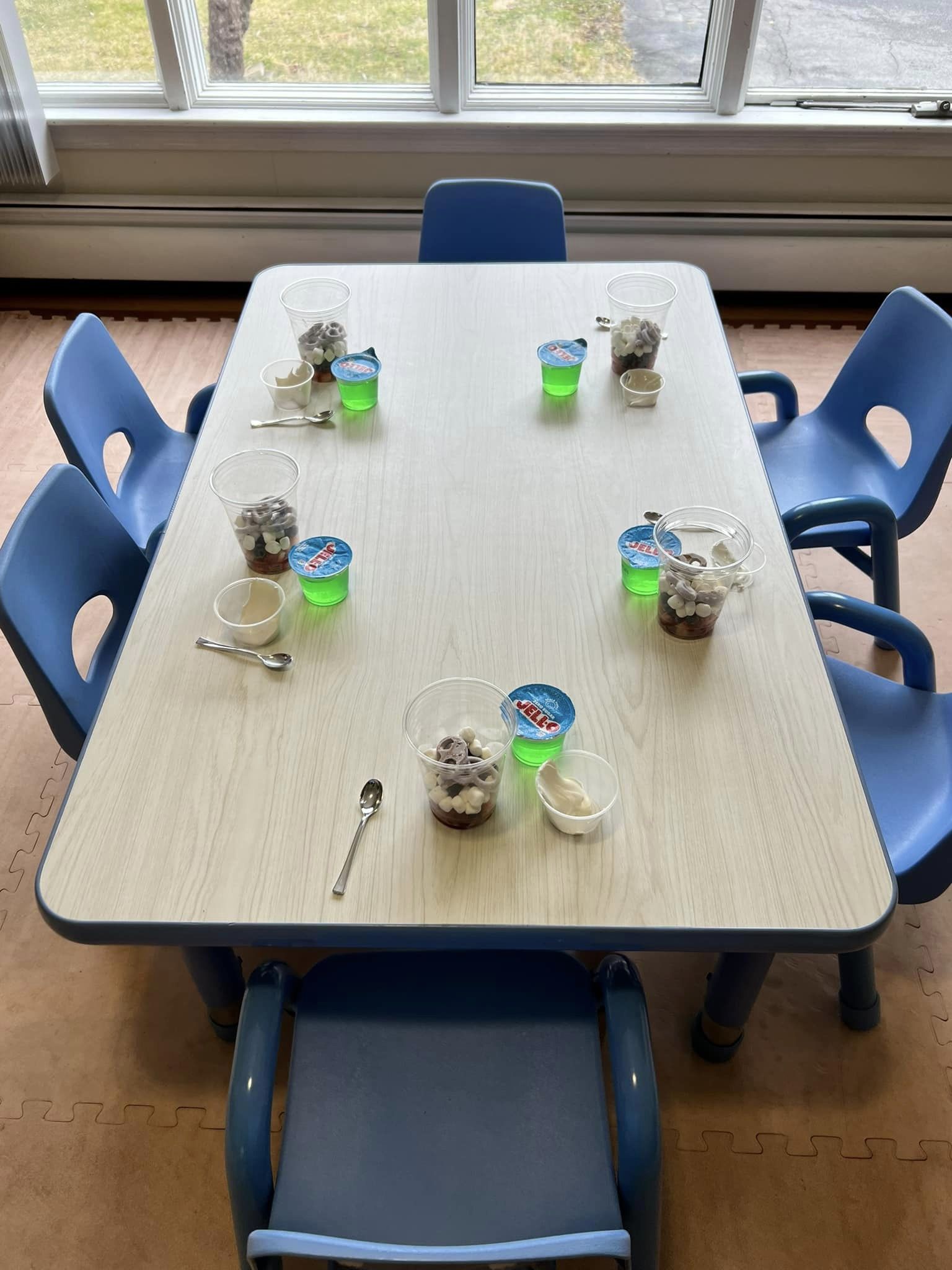 Snack time at Tenderhearts Preschool