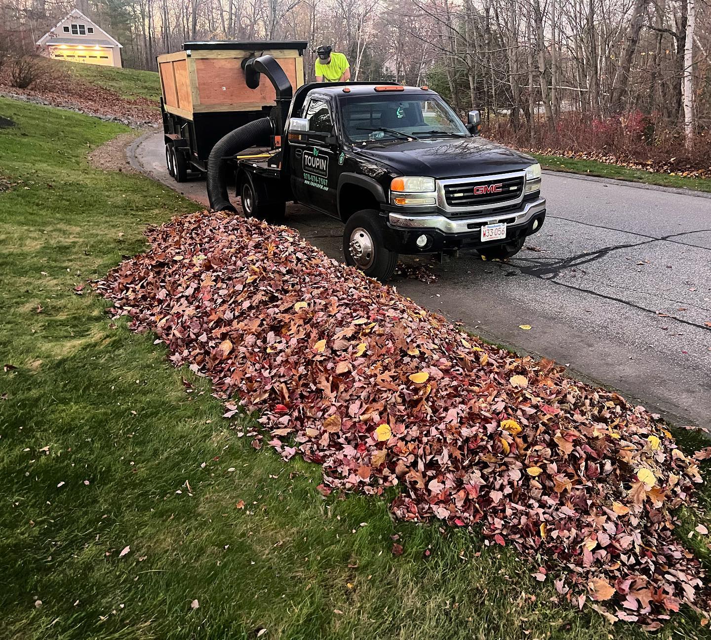 Toupin Property Maintenance will pick up your leaves. (COURTESY BRYAN TOUPIN)